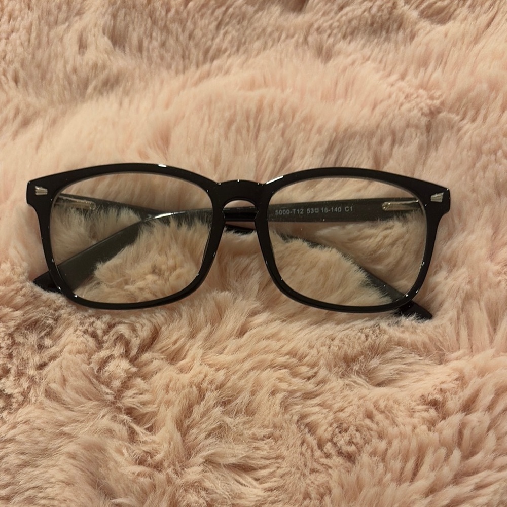 Stylish Black Square Blue Light Glasses
